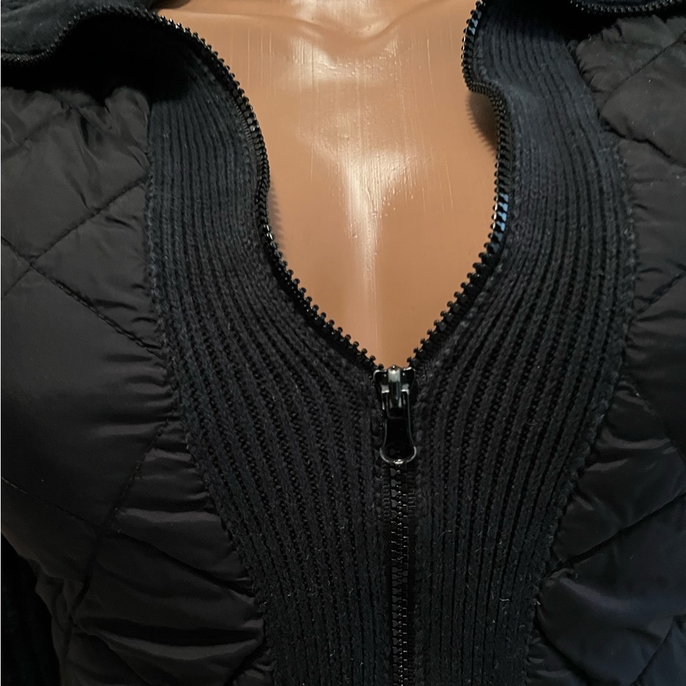 DKNY quilted ribbed zip-up sweater - jacket - Picture 3 of 8